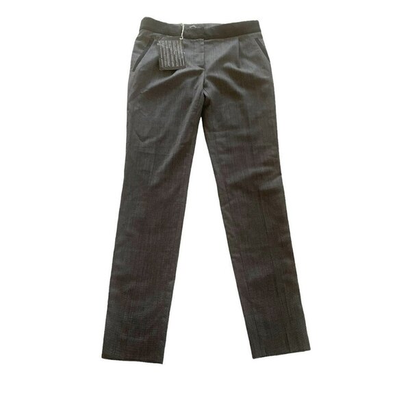 Balenciaga Gray 100% Wool Trousers Dress Pants Zip Hems Size 36 US Size 4 NWT - Picture 1 of 12